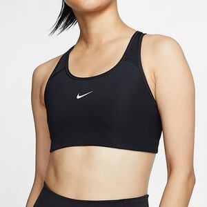 Nike Women's Dri-fit Swoosh Black Sports Bra size M